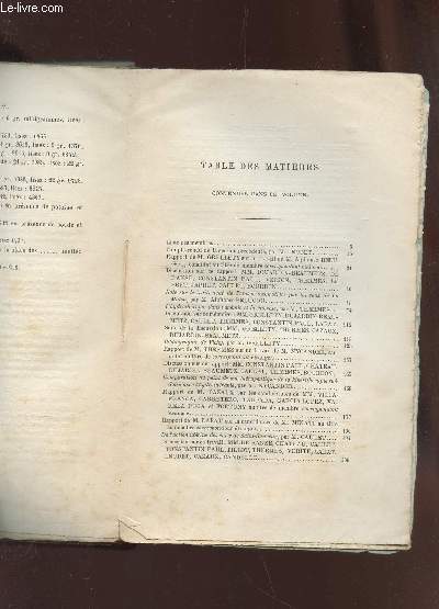 ANNALES DE LA SOCIETE D'HYDROLOGIE MEDICALE DE PARIS - TOME 24 / TRaitement de l'ataxie / , par les eaux de la Malou / L'hydrotherapie dans l'anemie et dans le chlorose / Nycander etc...