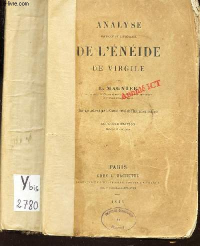 ANALYSE ECRITIQUE LITTERAIRE DE L'ENEIDE DE VIRGILE / 2e EDITION