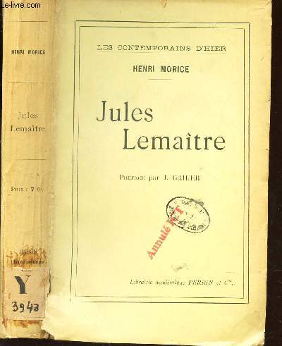JULES LEMAITRE / COLLECTION 
