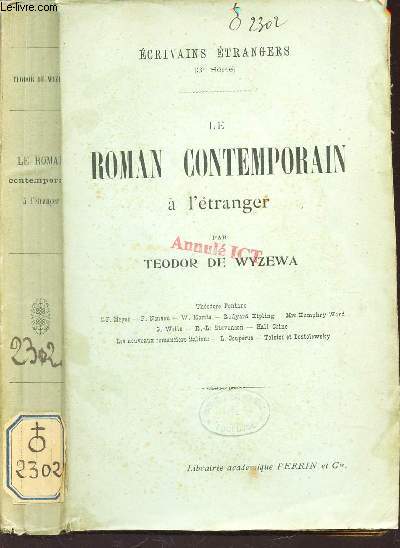 LE ROMAN CONTEMPORAIN A L'ETRANGER / ECRIVAINS ETRANGERS.