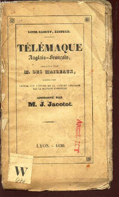 TELEMAQUE ANGLAIS-FRANCAIS.