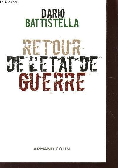 RETOUR DE L'TAT DE GUERRE