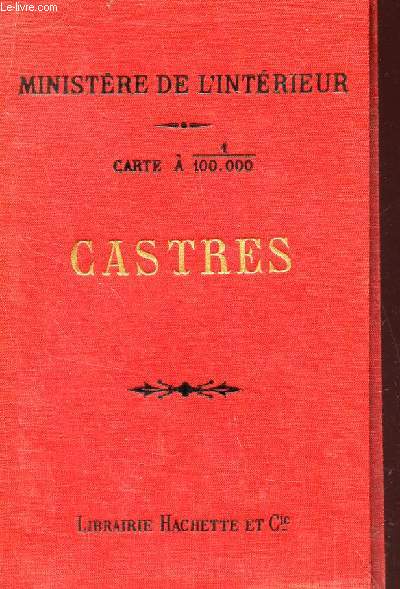CARTE : CASTRES - ECARTE A 1/100000. - CARTE DEPLIANTE - FEUILLE XVI - 34.