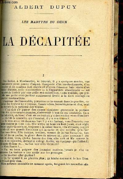 LA DECAPITEE (LES MARTYRS DU COEUR)
