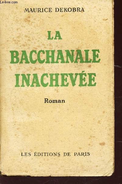 LA BACCHANALE INACHEVEE