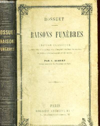 RAISONS FUNEBRES / EDITION CLASSIQUE