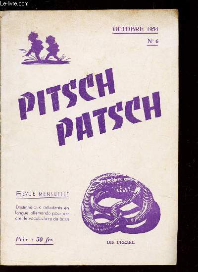 PITSCH PATSCH - N6 - OCTOBRE 1954