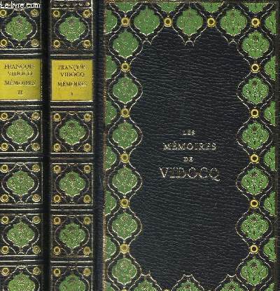 MEMOIRES DE VIDOCQ - EN 2 VOLUMES : TOME PREMIER + TOME SECOND