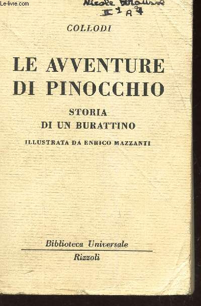 LE AVVENTURE DI PINOCCHIO -