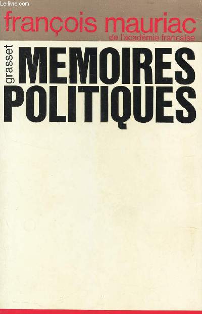 MEMOIRES POLITIQUES