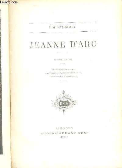 JEANNE D'ARC / NOUVELLE EDITION.