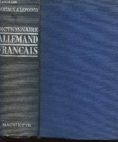 DICTIONNAIRE ALLEMAND FRANCAIS