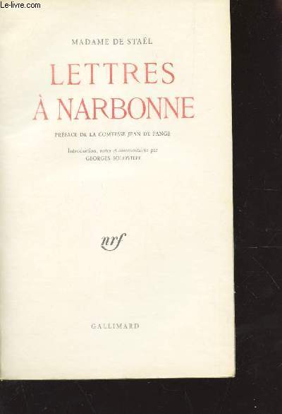 LETTRES A NARBONNE