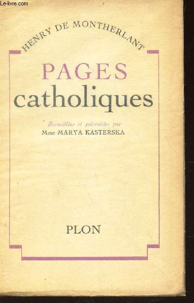 PAGES CATHOLIQUES