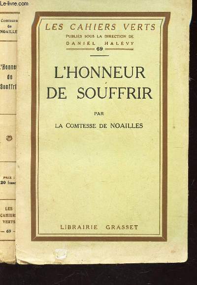 L'HONNEUR DE SOUFFRIR / N69 DE LA COLLECTION 