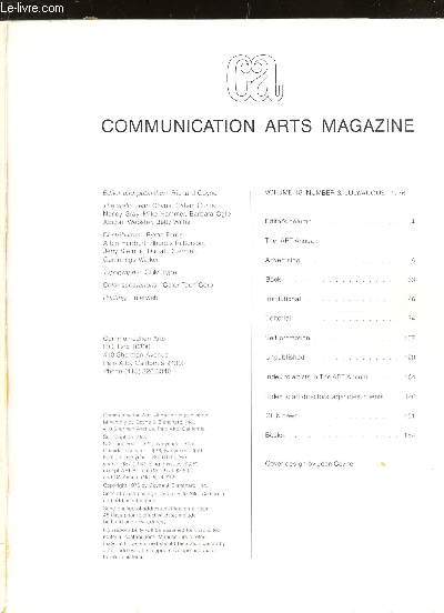 COMMUNICATION ARTS MAGAZINE - VOLUME 18 - NUMBER 3 - JULY/AUGUST 1976. - COLL... - Afbeelding 1 van 1