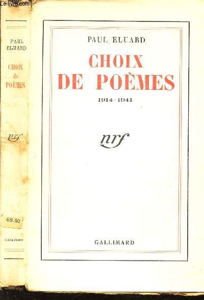 CHOIX DE POEMES - 1914-1941 /11e EDITION.