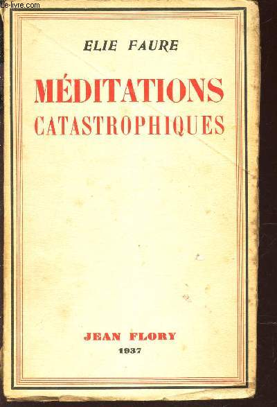 MEDITATIONS CATASTROPHES