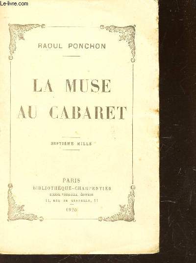 LA MUSE AU CABARET