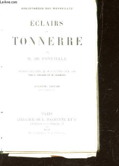 ECLAIRS ET TONNERRE / BIBLIOTHEQUE DES MERVEILLES