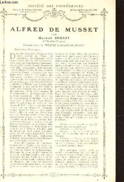 ALFRED DE MUSSET - CINQUIEME LECON : LE THEATRE D'ALFRED DE MUSSET / Supplment aux Lectures pour tous - Anne 1914 - SOCIETE DES CONFERENCES