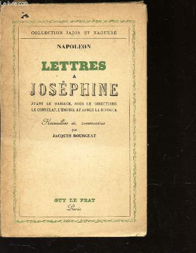 LETTRES A JOSEPHINE