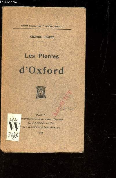 LES PIERRES D'OXFORD / PETITE COLLECTION 
