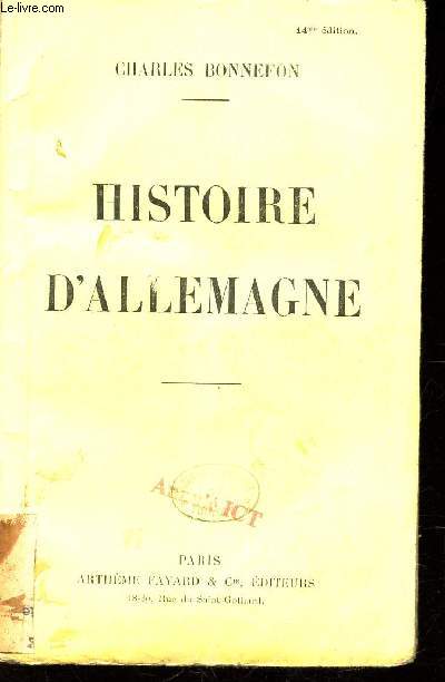 HISTOIRE DE L'ALLEMANGNE