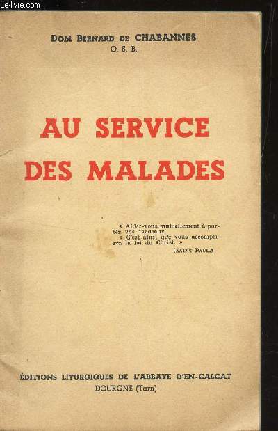 AU SERVICE DES MALADES