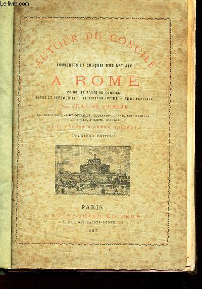 AUTOUR DU CONCILE - SOUVENIRS ET CROQUIS D'UN ARTISTE A ROME -