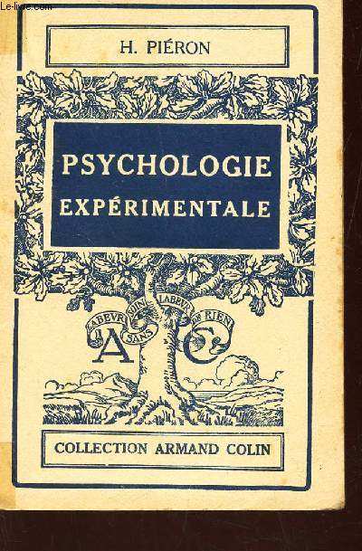 PSYCHOLOGIE EXPERIMENTALE / COLLECTION ARMAND COLLIN N97