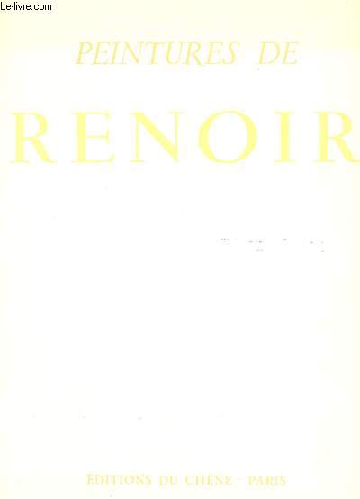 PEINTURE DE RENOIR + 12 PLANCHES COULEURS COLLATIONNEES.
