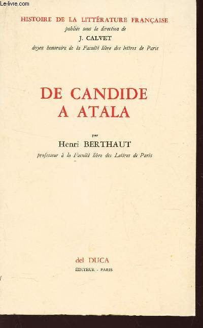 DE CANDIDE A ATALA / COLLECTION 