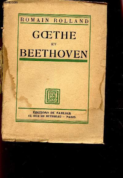 GOETHE ET BEETHOVEN