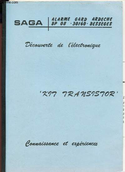 DECOUVERTE DE L'ELECTRONIQUE - K17 TRANSISTOR - Connaissance et experiences