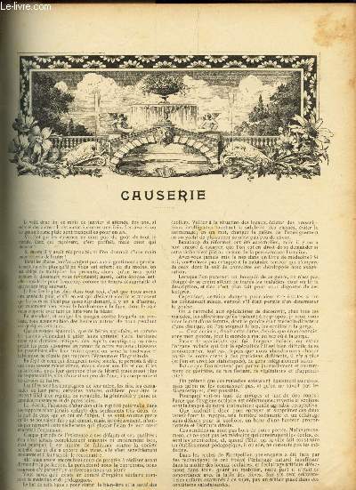 JOURNAL DES OUVRAGES DES DAMES / Col en imitation d'Angleterre -  Ouvrages divers - Un cadre - LA toilette et la parure - LEttres a ma filleule - Ecran et porte-journaux - Les dentelles a l'aiguille etc...
