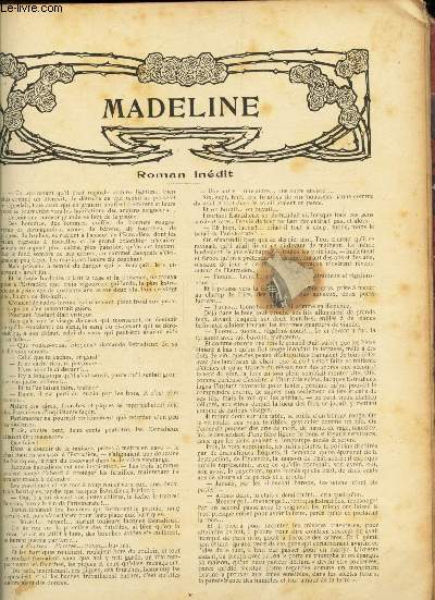 JOURNAL DES OUVRAGES DES DAMES / Madeline (roman inedit (a suivre) / Grand salon et petit salon Art nouveau / Medeline (roman indit - A suivre...).