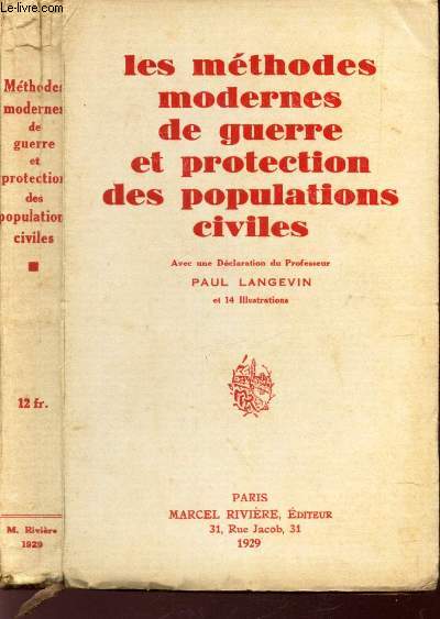 LES METHODES MODERNES DE GUERRE ET PROTECTION DES POPULATIONS CIVILES