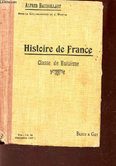 HISTOIRE DE FRANCE - CLASSE DE HUITIEME