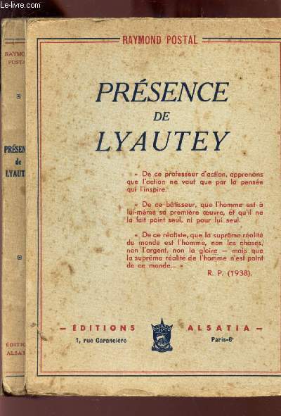 PRESENCE DE LYAUTEY