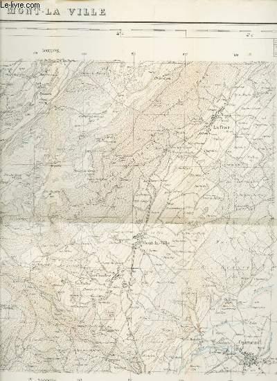 TOPOGRAPHISCHER ATLAS DER SCHWEIZ / Mt LA VILLE - FEUILLE N300 - Section 15a, F XI / 1 CARTE DEPLIANTE EN COULEUR de dimension 42 Cm X 33,5 Cm environ / ECHELLE 1 : 25.000