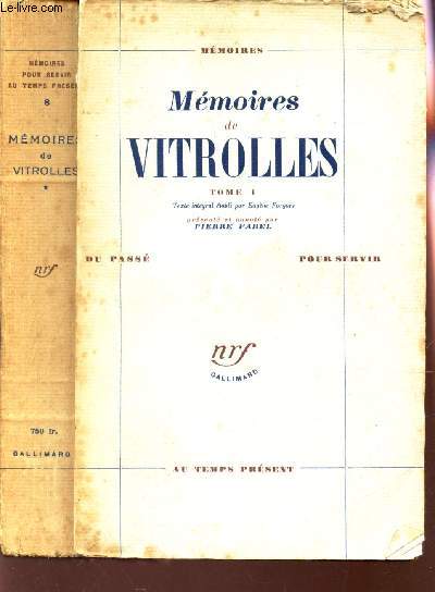MEMEORES DE VITROLLES - TOME I