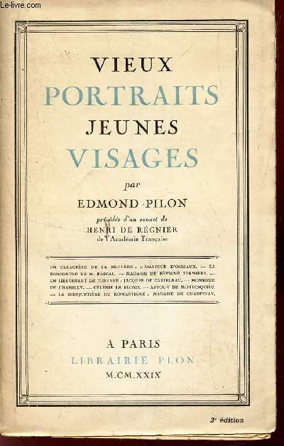 VIEUX PORTRAITS JEUNES VISAGES