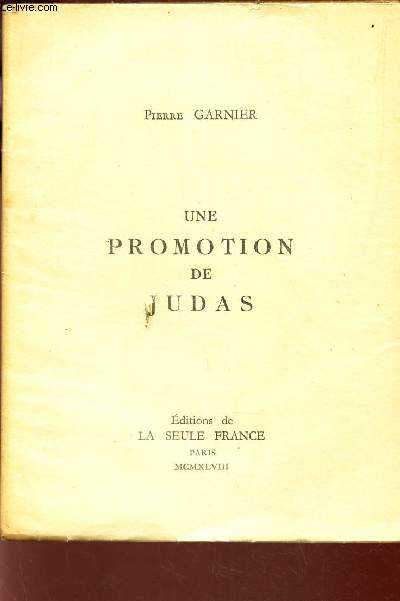 UNE PROMOTION DE JUDAS