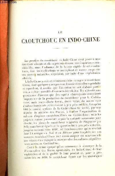 LE CAOUTCHOUC EN INDO-CHINE