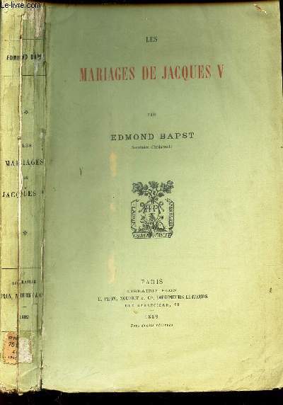 LES MARIAGES DE JACQUES V.