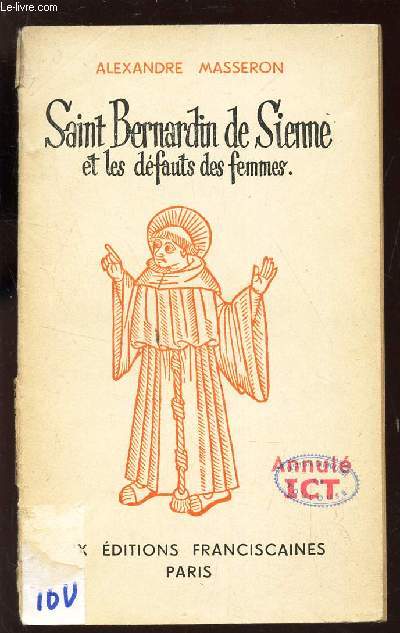 SAINT BERNARDIN DE SIENNE ET LES DEFAUTS DES FEMMES