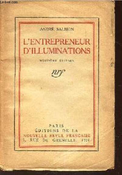 L'ENTREPRENEUR D'ILLUMINATONS / 8e EDITION.