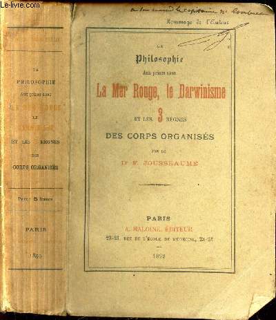 la philosophie aux prises avec la mer rouge - le Darwinisme et les 3 regnes des corps organises.