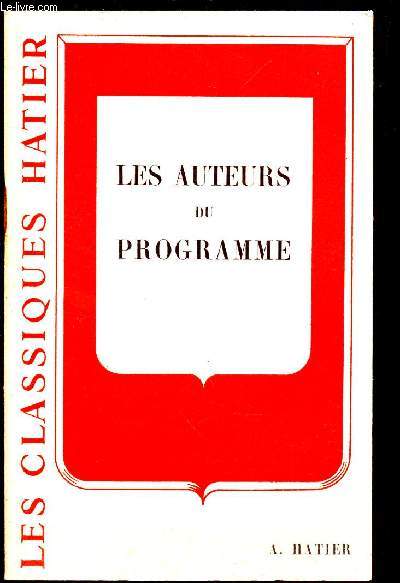 LES AUTEURS DU PROGRAMME / LES CLASSES HATIER.